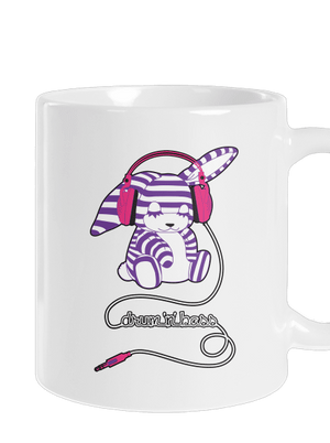 Drum and bass hagyományos bögre White