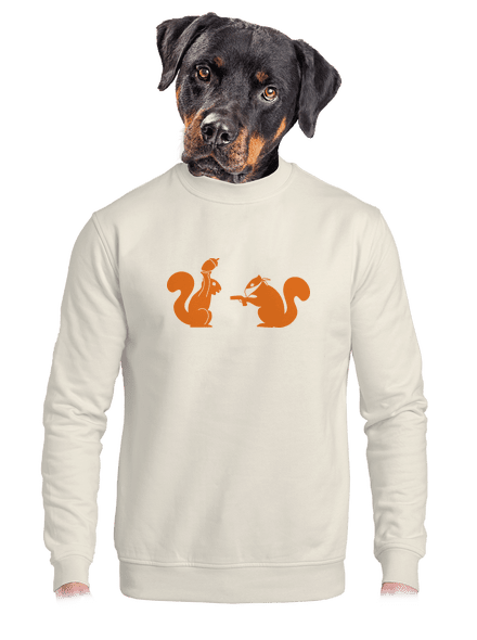 Mókusok unisex crewneck Off White