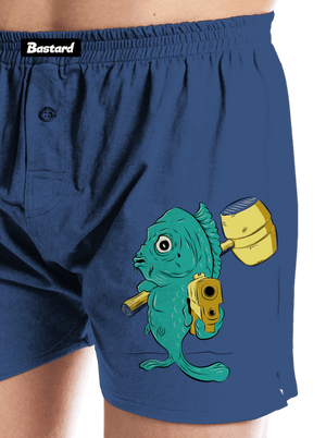 Utolsó karácsony este férfi alsó nadrág Blue