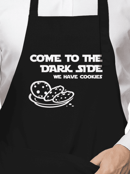 Come to the dark side kötény Black