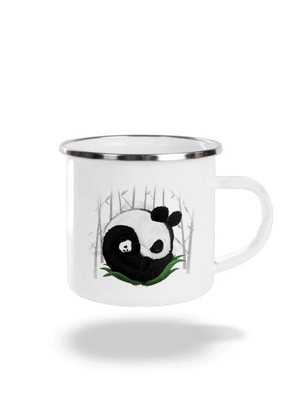 Két alvó panda pléhbögre White