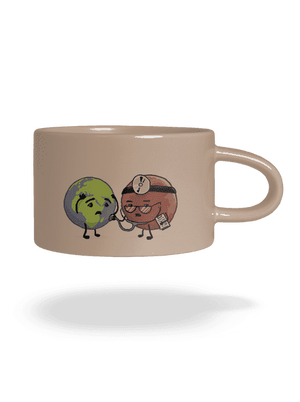 Diagnózis macaron bögre Brown Macaron