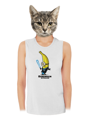 Bananakin Skywalker női bővített trikó White