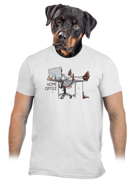 Home office férfi póló White