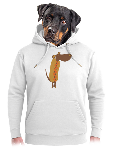 Hot dog unisex prémium pulóver Snowwhite