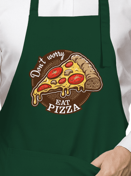 Pizza kötény Bottle Green