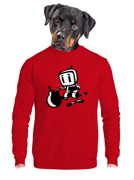 Bomberman unisex crewneck Red