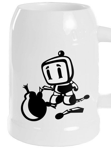 Bomberman söröskorsó White