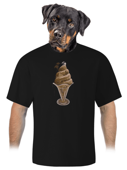De(s)ert unisex túlméretezett póló Black
