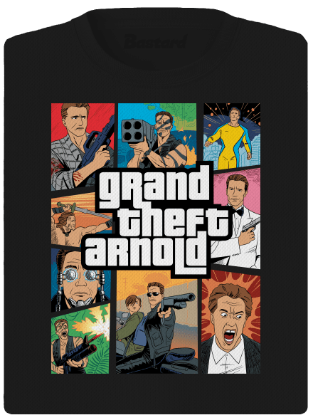 Grand Theft Arnold női sportpóló Black
