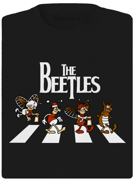 Beatles női sportpóló Black