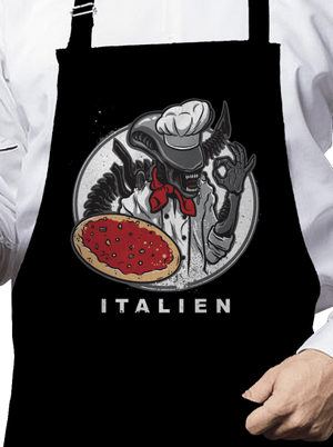 Italien kötény Black
