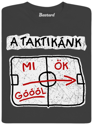 A taktikánk férfi hosszú ujjú póló Dark Grey