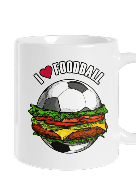Foodball hagyományos bögre White
