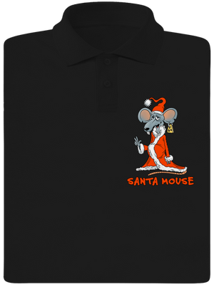 Santa mouse férfi pólóingek Black