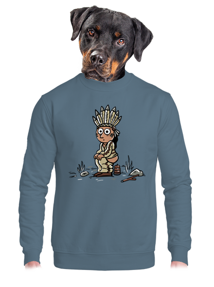 Indián unisex crewneck Nordic Blue