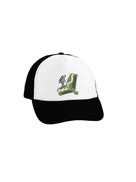 túrázás az övön teherautós sapka Black cap