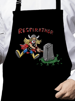 Respirathor kötény Black