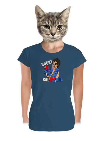 Rocky Bal boa prémium női póló Petrol Blue