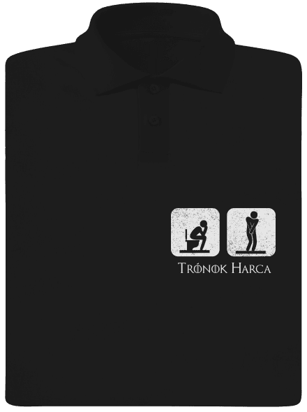 Trónok Harca férfi pólóingek Black