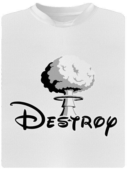 Destroy gyerek sport póló White