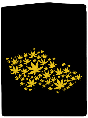 Ganja country cipzáras női pulóver Black