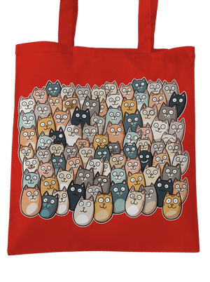 Találd meg az ördögöt táska Bright Red