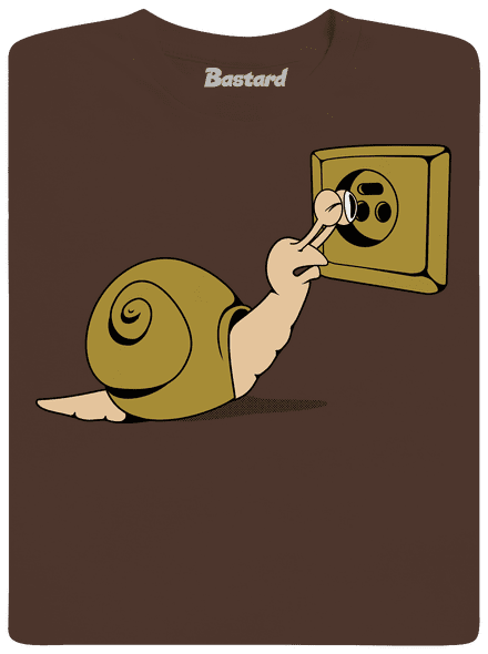 Kukkolás férfi póló Brown