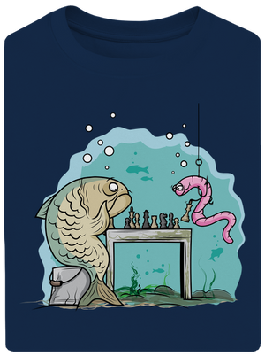 A halat nem lehet kifogni unisex túlméretezett póló Midnight Blue