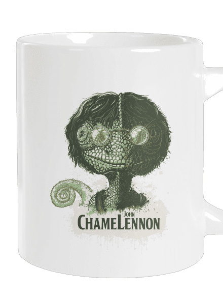  ChameLennon nagy bögre White