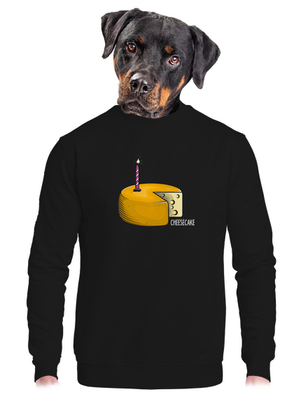 Cheese cake unisex crewneck Black