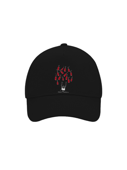 Boldog borász baseballsapka Black
