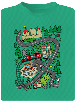 Úton férfi sportpóló Mint Mal