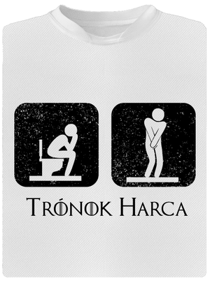 Trónok Harca férfi sportpóló White