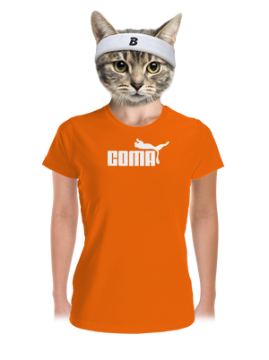 Coma női sportpóló Neon Orange