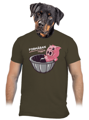 Formában férfi póló Urban Khaki