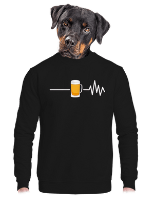 Beer help unisex crewneck Black