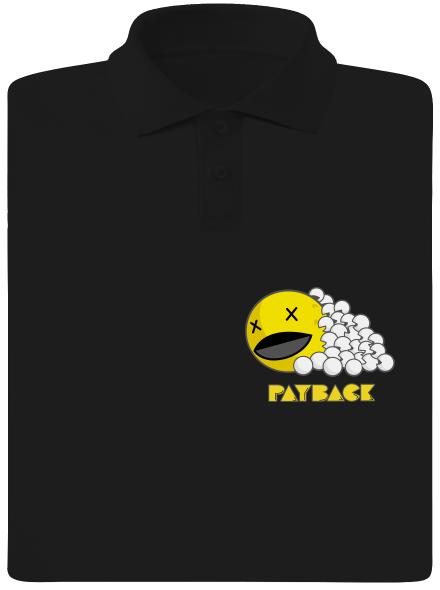 Payback férfi pólóingek Black