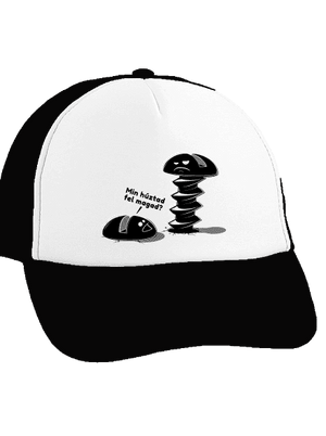 Felhúzva sültös sapka Black cap