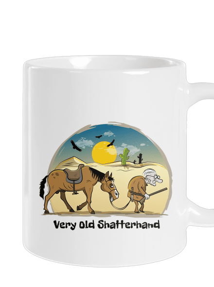 Very Old Shatterhand hagyományos bögre White
