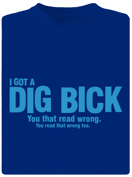 Dig bick férfi sportpóló Royal Blue Mal