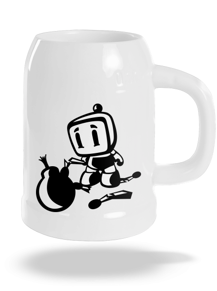 Bomberman söröskorsó White