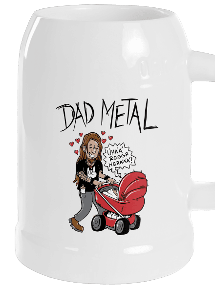 Dad metal söröskorsó White