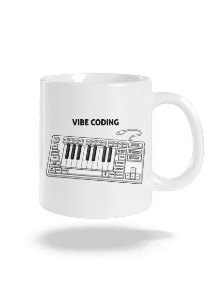 Vibe coding hagyományos bögre White