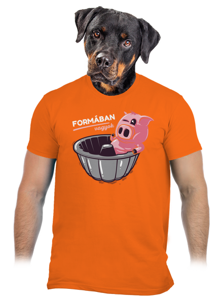 Formában férfi póló Orange