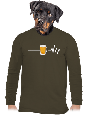 Beer help férfi hosszú ujjú póló Urban Khaki