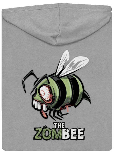 ZomBee cipzáras férfi pulóver Light Melange