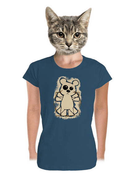 Da Vinci Teddy prémium női póló Petrol Blue