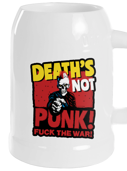 Death's not punk söröskorsó White