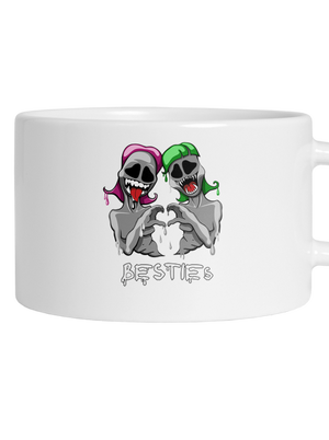 Besties macaron bögre White